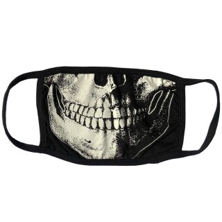 Maschera facciale Kreepsville 666 - Skull Death Bianco