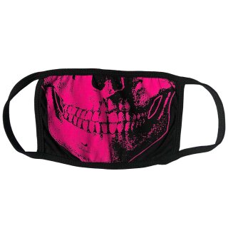 Kreepsville 666 Halbmaske - Skull Death Pink