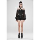Punk Rave Bodysuit mit abnehmbaren Rock - Gothic Doll XS-S