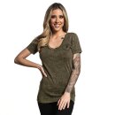 Sullen Clothing Damen T-Shirt - Ever Badge Oliv