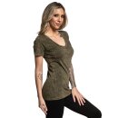 Sullen Clothing Damen T-Shirt - Ever Badge Oliv XL
