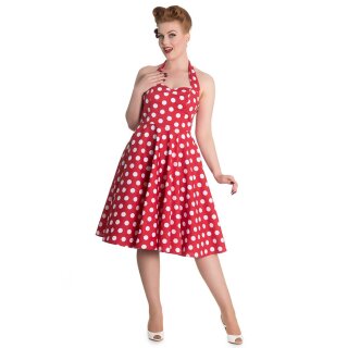 Hell Bunny Vintage Dress - Mariam Red S
