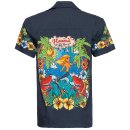 King Kerosin Camisa hawaiana - Mermaid Navy