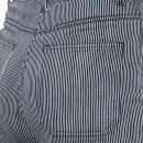 Queen Kerosin Capri Jeans Hose - Striped