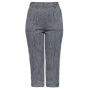 Queen Kerosin Capri Jeans Trousers - Striped 36