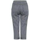 Queen Kerosin Capri Jeans Trousers - Striped 36