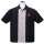 Steady Clothing Camicia da bowling vintage - V8 Piped Nero