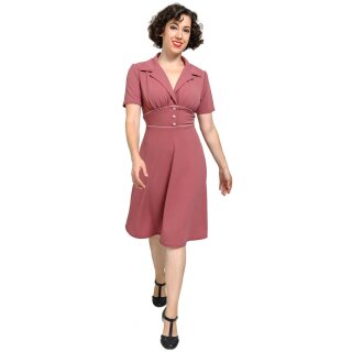 Steady Clothing Halter Dress - 40s Katherine Mulberry