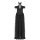 Punk Rave Maxi Dress - Black Lily of the Valley S