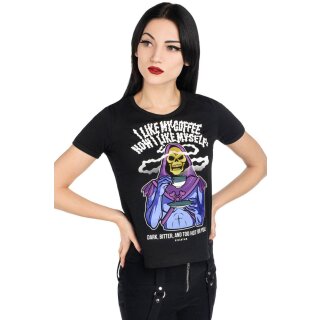 Killstar X Skeletor Ringer T-Shirt - Dark & Bitter