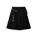 Killstar Pleated Mini Skirt - Elektra XS
