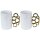 Ceramic Mug - Knuckleduster White Set of 2