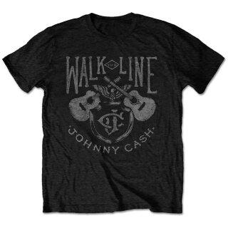 Johnny Cash Tricko - Walk The Line XXL