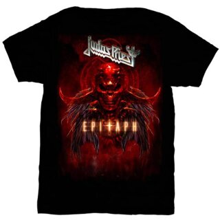 Judas Priest T-Shirt - Epitaph Red Horns