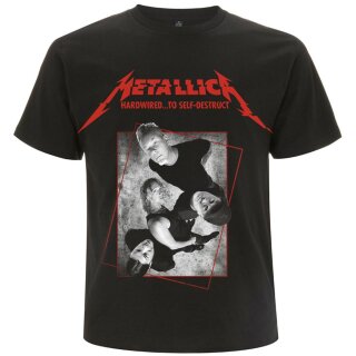 Metallica Camiseta - Hardwired Band Concrete S