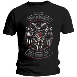 Five Finger Death Punch Tricko - Biker Badge