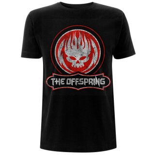 The Offspring Maglietta - Distressed Skull S