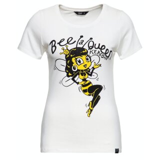 Queen Kerosin Camiseta - Bee A Queen Blanco XS