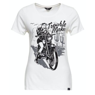 Queen Kerosin Camiseta - Trouble Maker Blanco