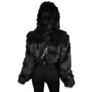 Killstar Faux Fur Jacket - Night Creature XS