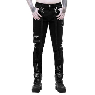 Pantalons en jeans Killstar - Steele Bondage XXL