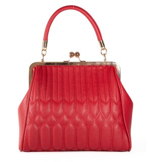 Banned Retro Handbag - Natures Fibres Red