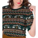 Banned Retro Vintage Pullover - Christmas Bear