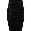 Killstar Pencil Skirt - Claret Black XS