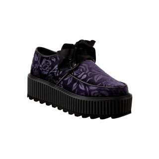 Killstar Platform Sneakers - Vampires Kiss Creepers Purple 36
