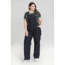 Hell Bunny Dungarees - Elly May Navy XXL