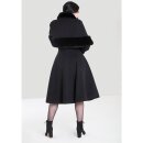 Hell Bunny Vintage Coat - Capulet Coat Black
