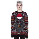 Killstar Knitted Christmas Sweater - Hail Santa
