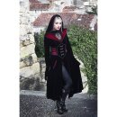 Dark In Love Samt Mantel - Red Riding Goth
