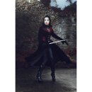 Dark In Love Velvet Coat - Red Riding Goth