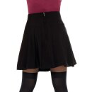 Killstar Pleated Mini Skirt - Dark Academy Black