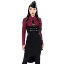 Killstar Pleated Mini Skirt - Darkwave Division Black 4XL
