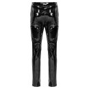 Punk Rave Patent Leather Trousers - Black Ice