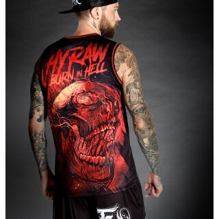 Hyraw Camiseta de baloncesto - Burn In Hell XL