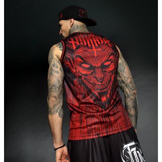 Hyraw Camiseta de baloncesto - Lucifer Red XXL