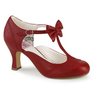 Pinup Couture Bombas - Flapper-11 Rojo
