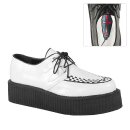 Chaussures basses DemoniaCult - V-Creeper-502 Blanc