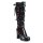 DemoniaCult Biker Boots - Crypto-106 Red