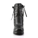 DemoniaCult Biker Boots - Crypto-51 Rouge