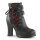 DemoniaCult Ankle Boots - Crypto-51 Red