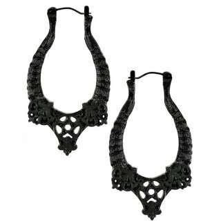 Restyle Earrings - Horns Black