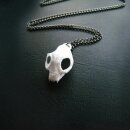 Rogue + Wolf Collana - Cat Skull Bianco