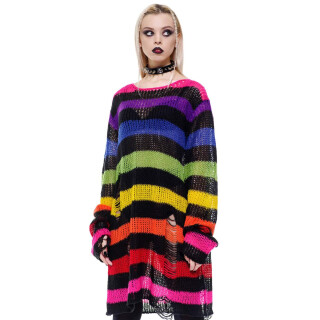 Killstar Knitted Sweater - Over The Rainbow M