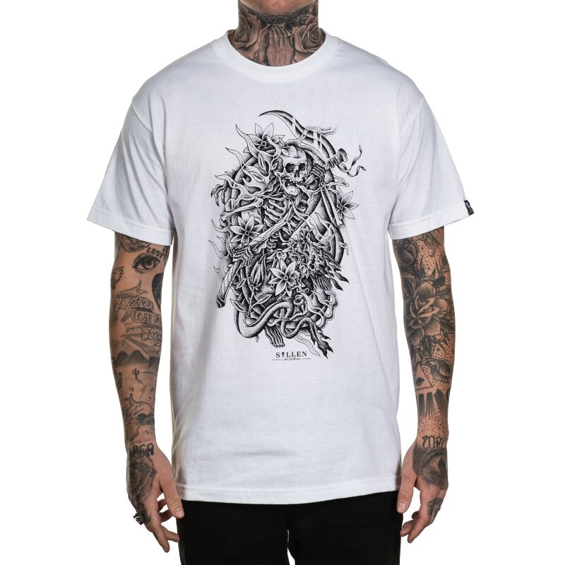 Sullen Clothing T-Shirt - Chase The Dragon Weiß