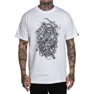 Sullen Clothing T-Shirt - Chase The Dragon Blanc