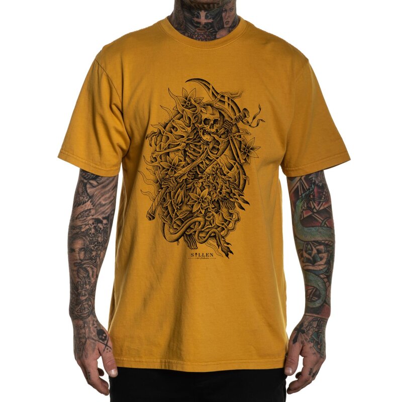 Sullen Clothing T-Shirt - Chase The Dragon Gelb